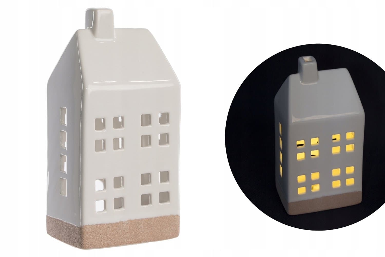 Keramisch Huisje LED Wit Decoratie - Sfeervol en Uniek