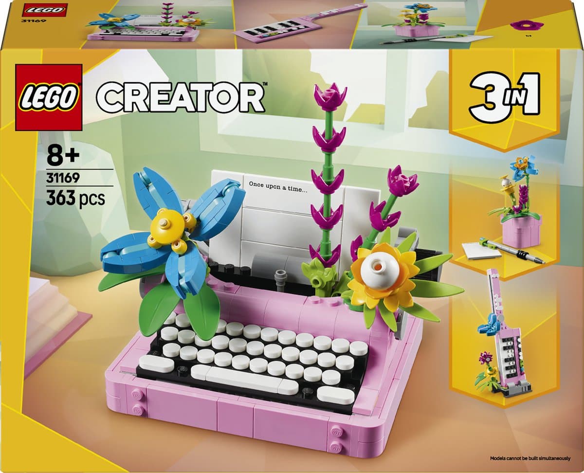 LEGO Creator 31169 Typemachine met bloemen