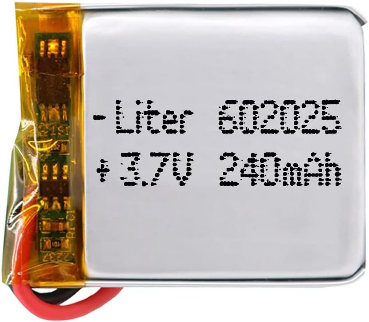 Oplaadbare Lithium Polymeer Batterij 3.7V 240mAh voor Smartwatch, GPS en Draagbare Elektronica