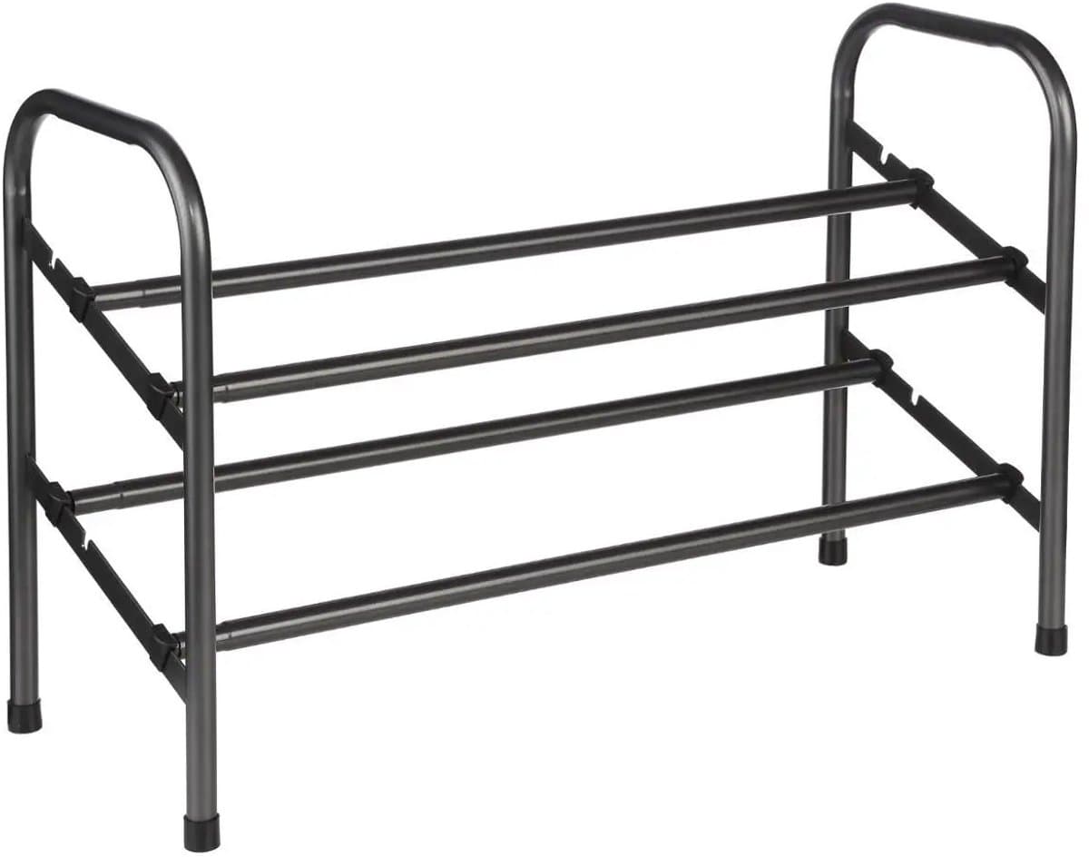 5five Metalen Schoenenrek - Uitschuifbaar, 10 Paar, Zwart, 61-115 cm