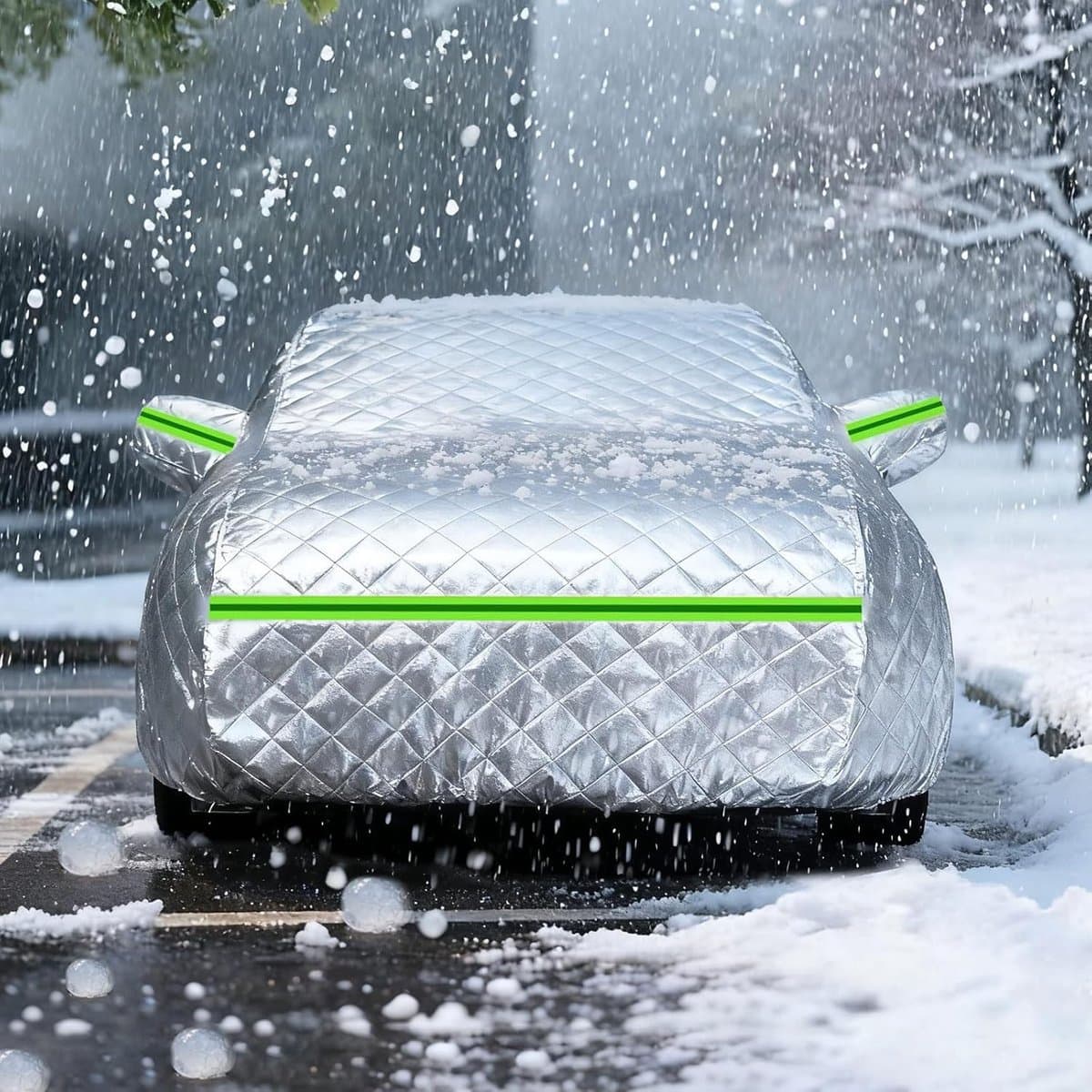 Autohoes - Voertuigbeschermer - Buiten parkeren - Verdikt waterdicht materiaal - Voor specifieke modellen - Zilver