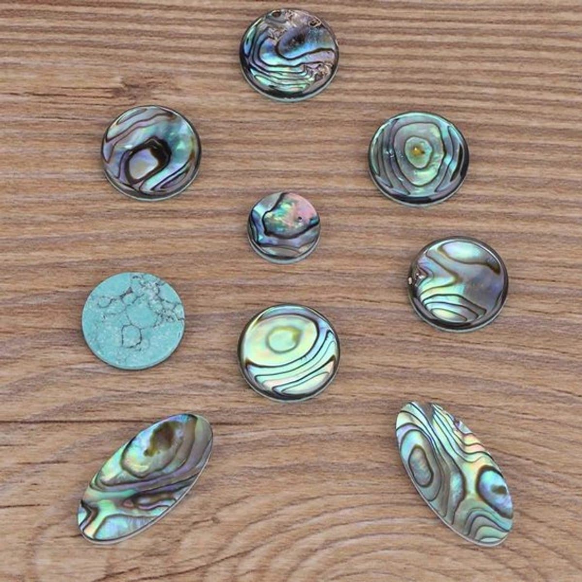 Saxofoon Sleutelknop 9 Stuks - Abalone Shell Inlays - Duurzaam - Comfortabel Handgevoel - Perfecte Decoratie - Geschikt voor Sopraan/Alt/Tenor