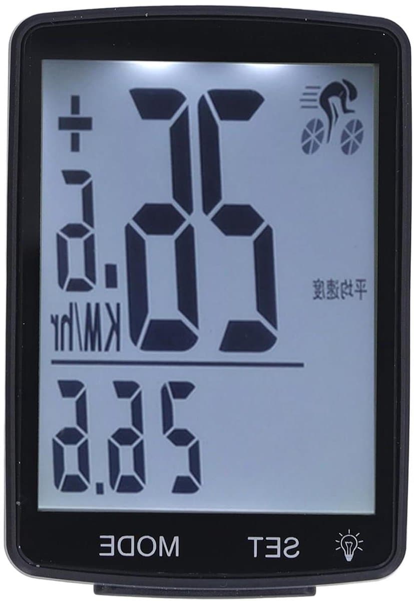 Fietscomputer Draadloos - Kilometerteller Fiets - Fietsen Monitoren - 20 Functies - 2.8 Inch LCD - Zwart