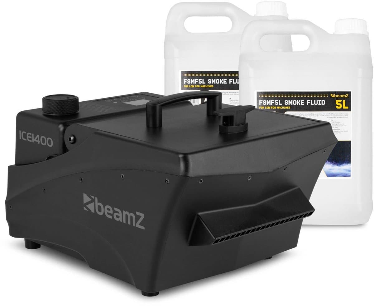 Rookmachine low fog - BeamZ ICE1400 - Met 10L vloeistof - Voor bruiloften, events en DJ’s - 1400W