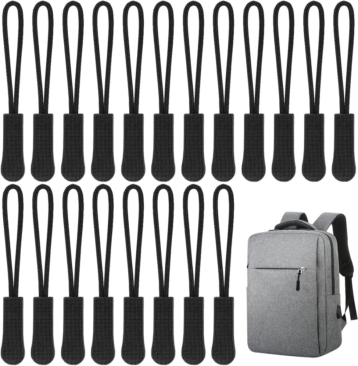 Ritssluitingen set van 20 - professionele trekhulp - antislip grip - duurzame nylon constructie - SnelShoppen