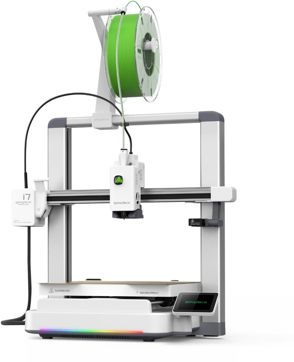 Creality Sparkx i7 FDM 3D-Printer - Snelle 3D Printer met Automatische Kalibratie - Groot Printvolume - Gebruiksvriendelijk - Zwart
