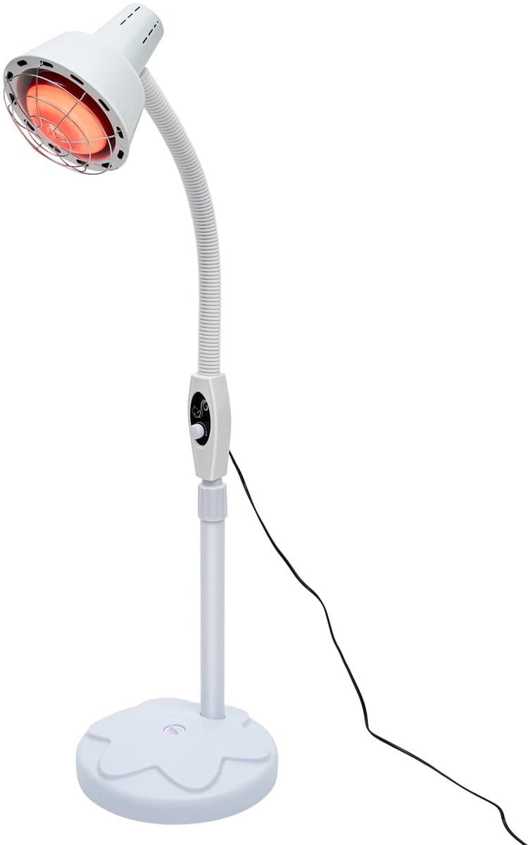 Nyoz infrarood warmtelamp - Infraroodlamp - Lichttherapie lamp - 275 W - 360° draaibaar - In hoogte verstelbaar - Regelbare temperatuur