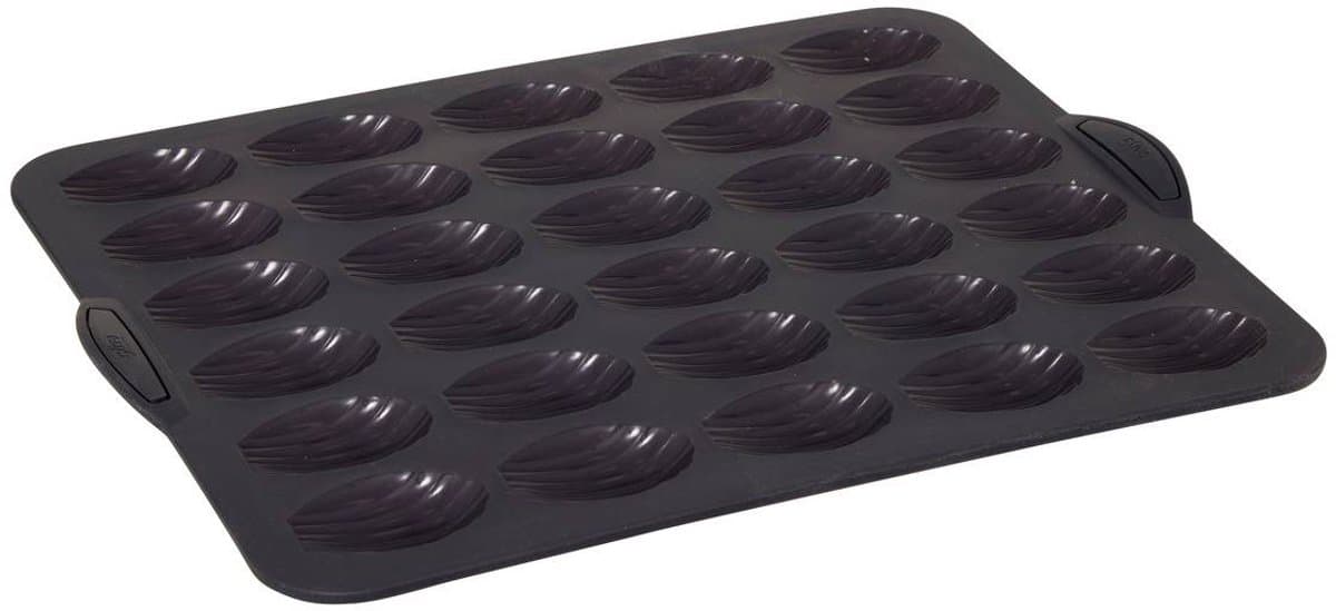 Siliconen TOP Maxi siliconen 30 madeleinevorm - verstevigde metalen armatuur - anti-aanbak - 40,1 × 30,7 × 2,0 cm - oven en vriezer - 100% Siliconen Platinium