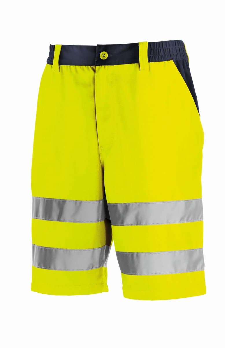 teXXor Warnschutz-Shorts Erie Leuchtgelb/Navy-54