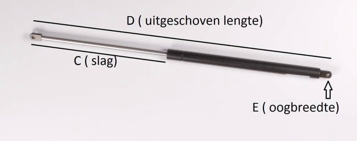 Gasveer 405 mm - 600n - voor Saris RT500 Speedy