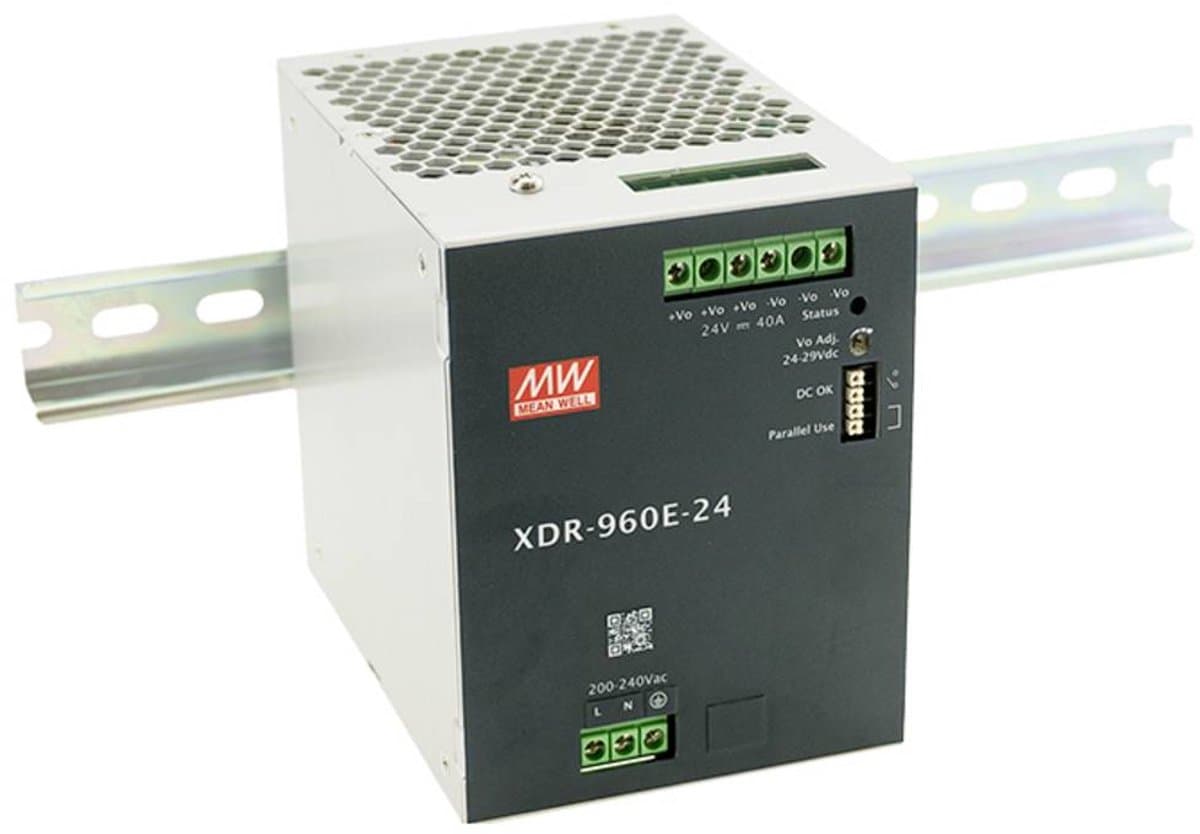 MW Mean Well XDR-960E-24 DIN-rail netvoeding 24 V 40 A 960 W Inhoud 1 stuk(s)