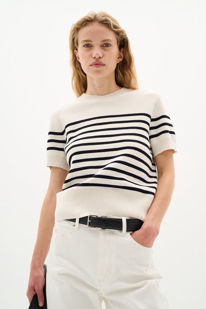 INWEAR Wallisiw Pullover Tops & T-shirts Dames - Shirt - Wit - Maat L