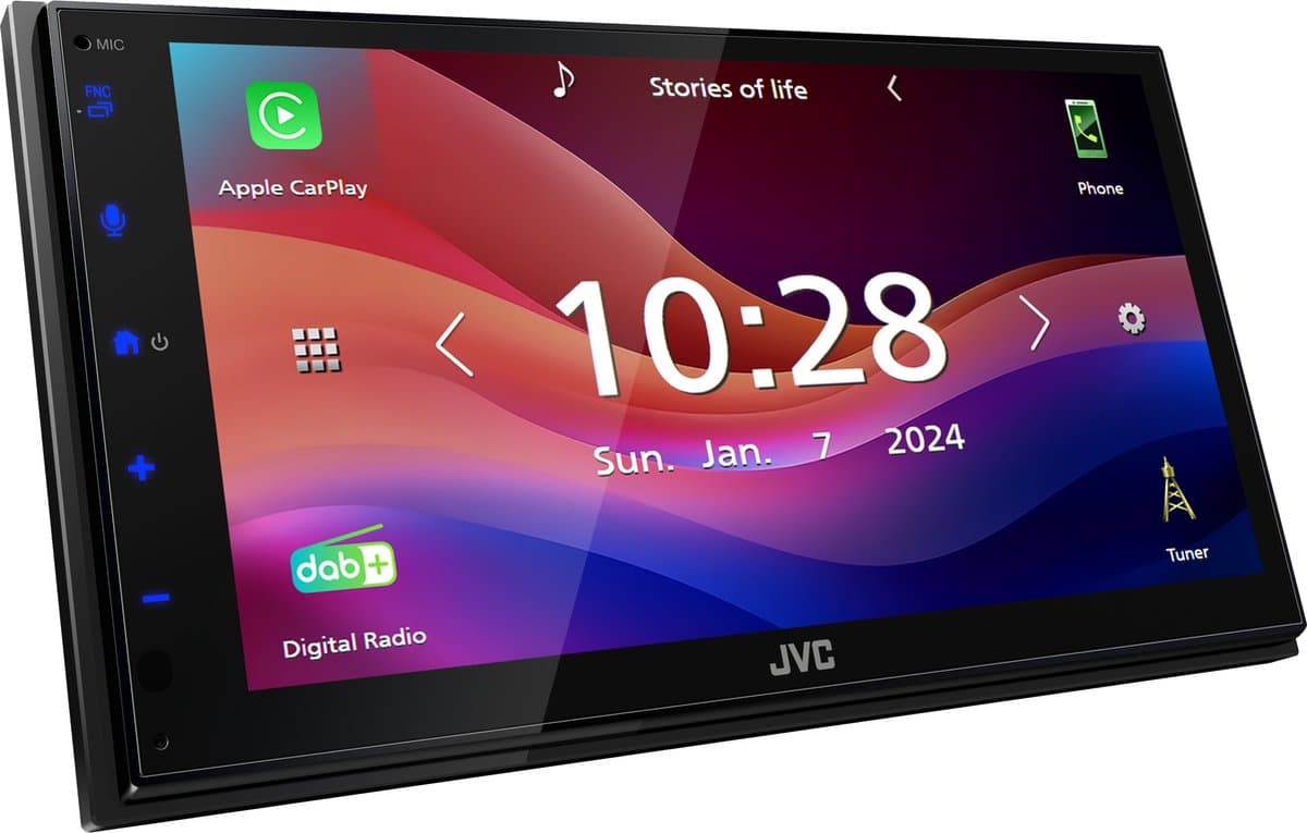 JVC KW-M595DBT Zwart