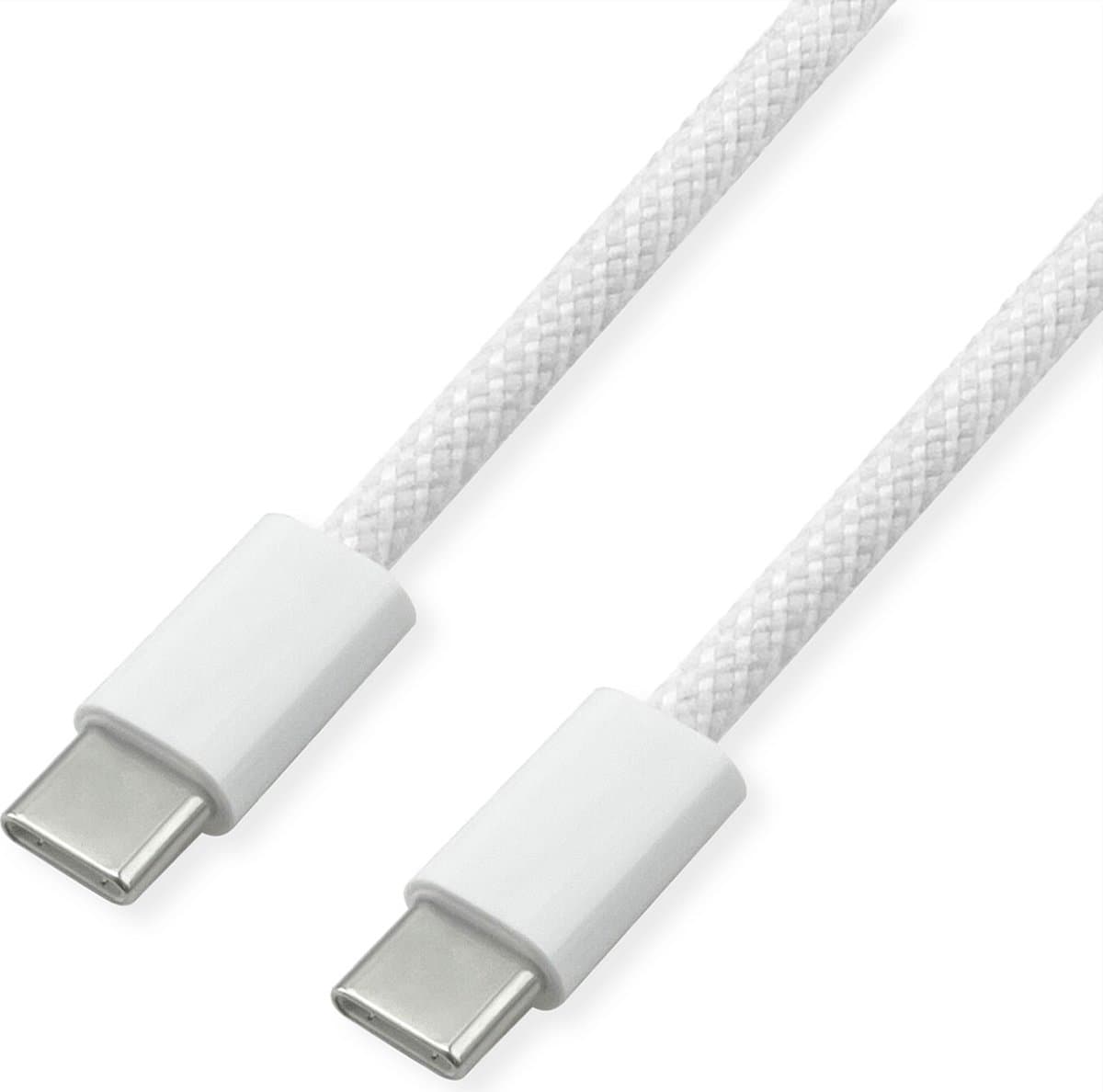 VALUE USB 2.0 Kabel, Type C-C, M/M, 60W, wit, 1 m