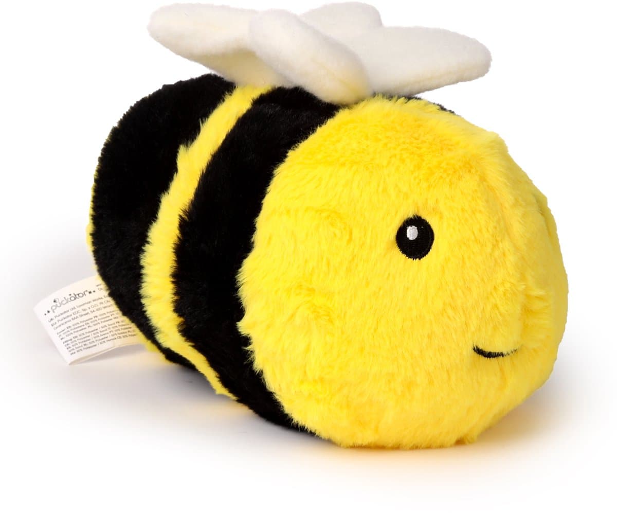 Puckator Deurstopper Honingbij - 1.2 kg - geel/zwart - knuffeldier - H21 cm - deurstop - binnendeur en buitendeur