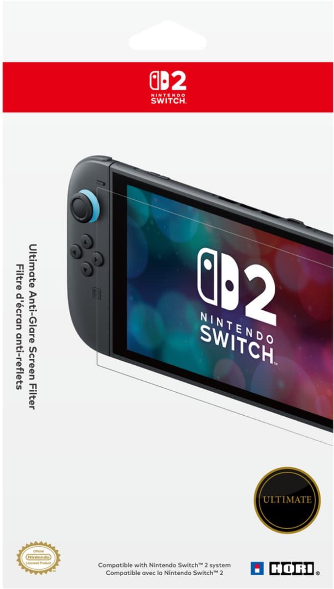 Hori Ultimate Anti-glare Switch 2 Schermbeschermer Transparant