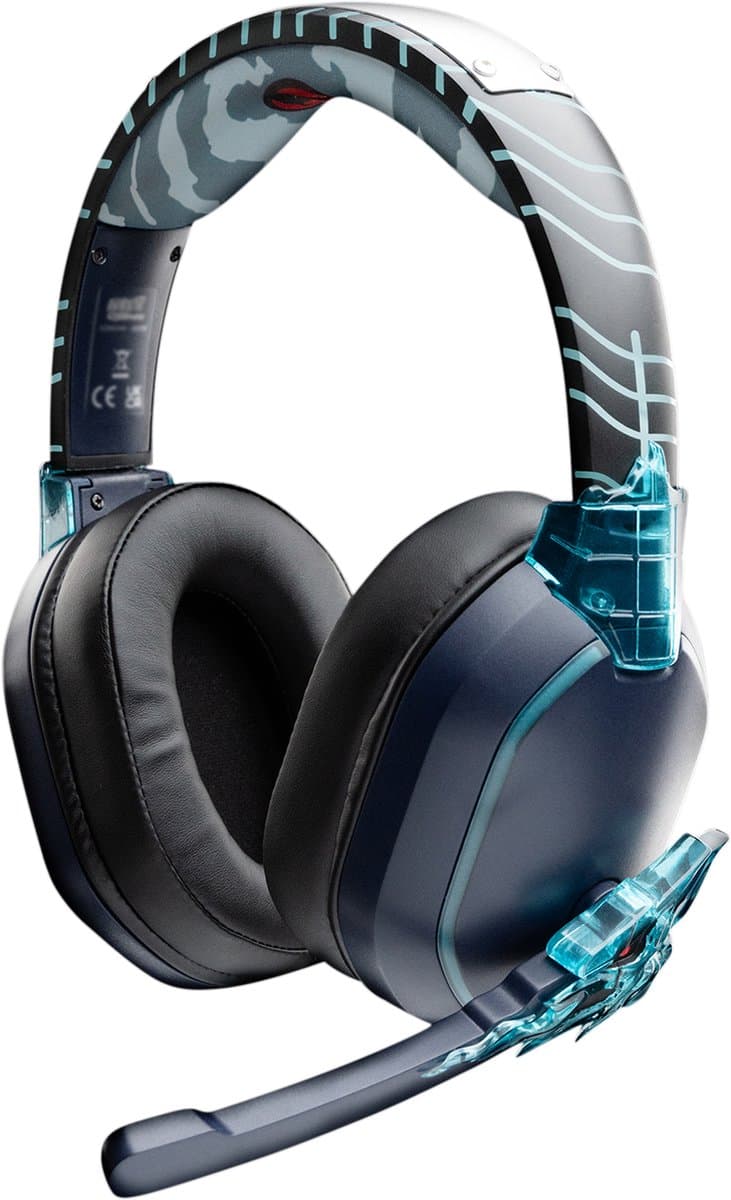 LEXIP Kakashi "Kamui" gaming headset - Exclusief Naruto Shippuden anime design - Bedraad en draadloos - Bluetooth 5.1 - Multiplatform - zwart, lichtgroen