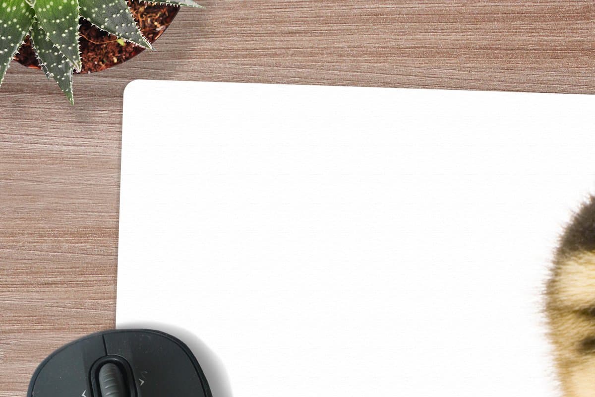 Muismat XXL 90x45 cm - Bureau onderlegger - Bureau mat Eend - Geel - Dieren - Natuur - Bureaumat - Gaming mousepad xl - Bureaulegger groot - Computer deskmat