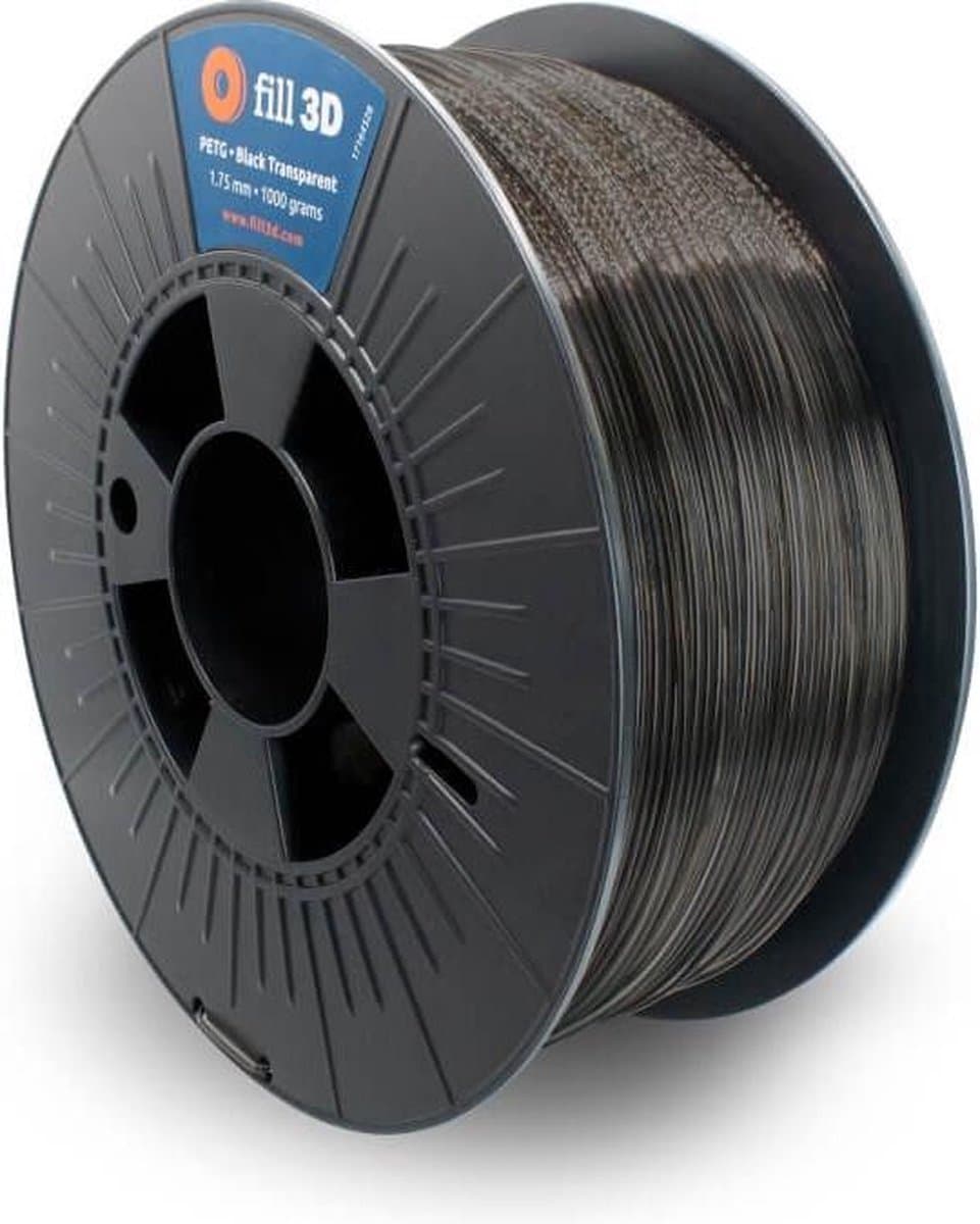 Fill 3D PETG Black Transparent 1 kg