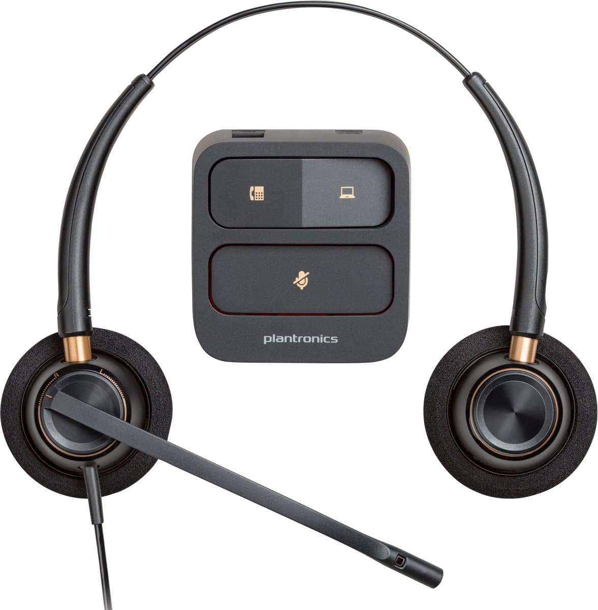 Headphones with Microphone Poly 52636 Black