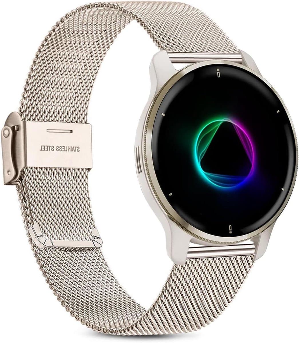 RVS Horlogeband - Metalen Band - Smartwatch Personaliseren - Roestvrij Staal - 20mm - Zilver