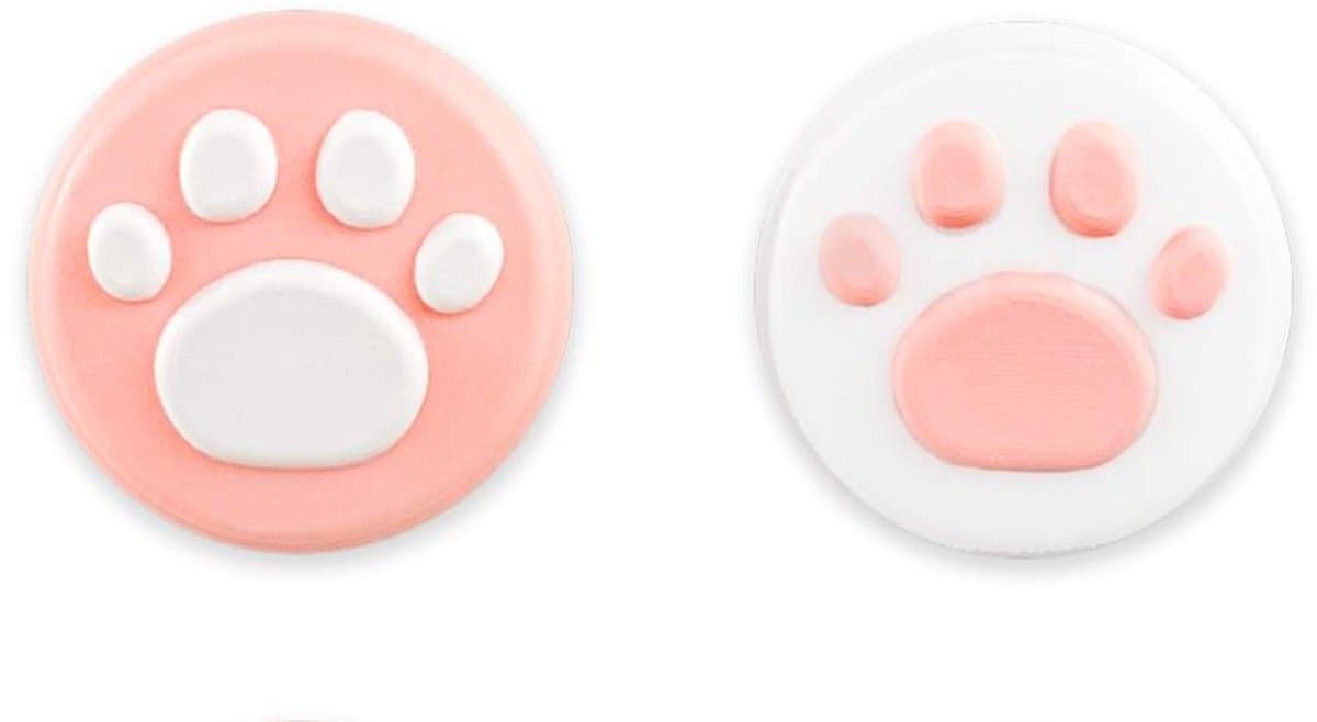 2x Thumb grips - Dierenpootjes - Controller grips - Gamen - Thumbstick grips - Joystick caps - Controller accessoires - Gaming grips - Anti slip thumb grips - 1 paar - Jonyx
