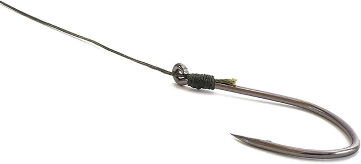 Meerval Haken Set - Hengelsport Accessoires - Vissen op Meerval - Hoogwaardig Staal - 2/0 40kg 80cm - Zilver