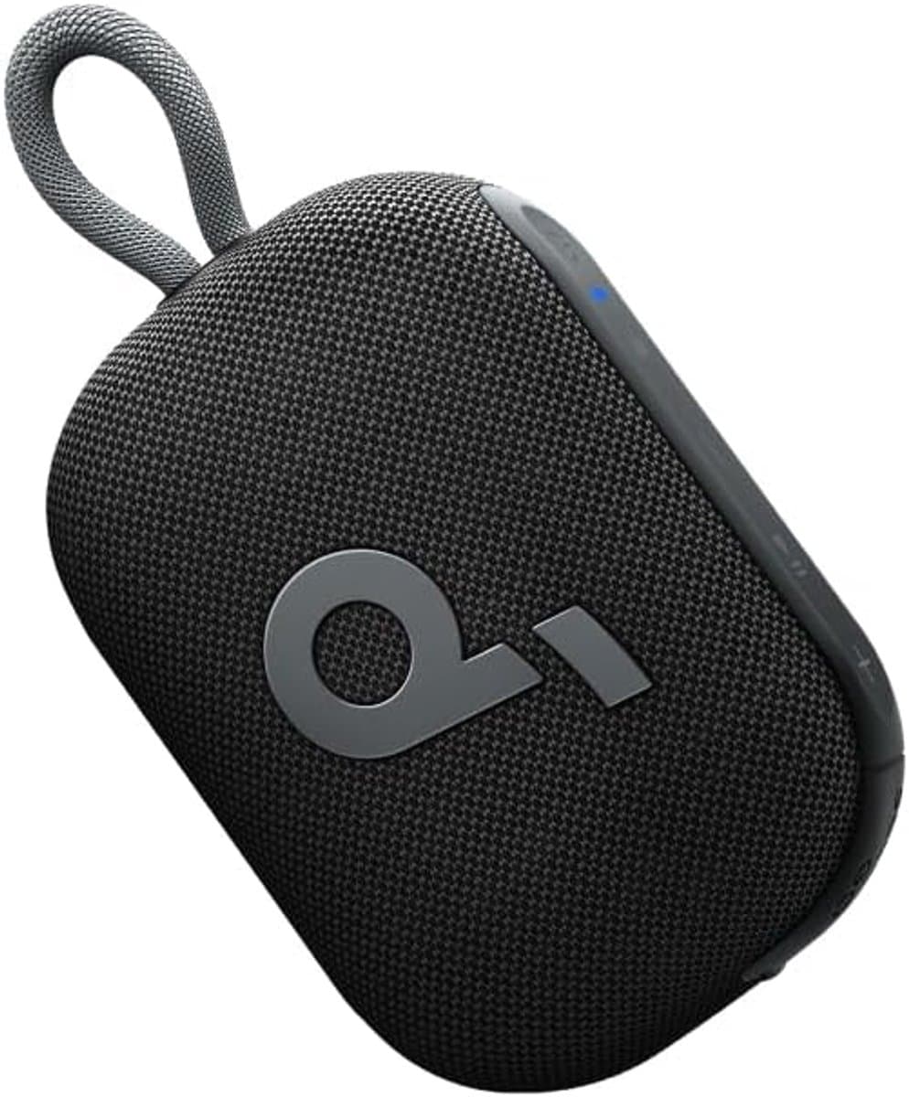 soundcore Select 4 Go Bluetooth Speaker, ultra draagbaar, tot 20 uur afspeeltijd, IP67 waterdicht en stofdicht, drijfbaar, krachtig geluid, ideaal voor binnen en buiten, wandelen en fietsen