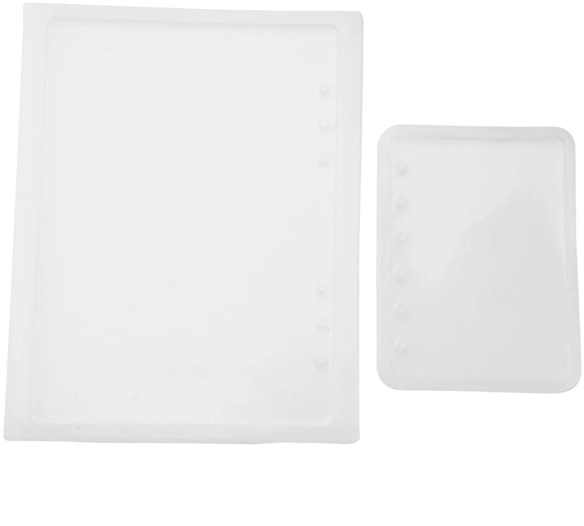 Dailygoods- Notebook Mal - 2 Stuks - Siliconen Gietvorm - Voor Notitieboekomslag - Geschikt voor Epoxyhars - Glad Ontwerp