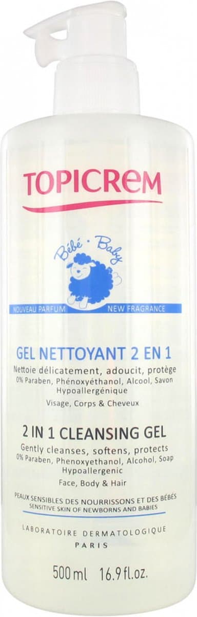 Topicrem UH - Baby 2in1 Reinigingsgel 500 ml