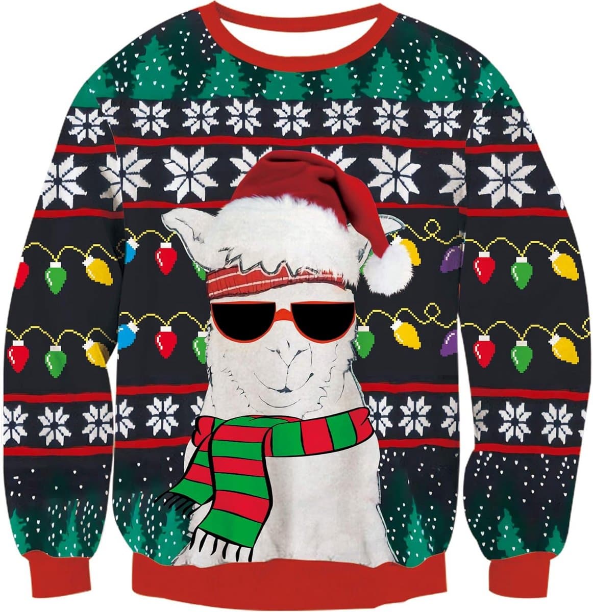 Ugly Christmas Sweater Kersttrui Heren Dames Groen Uniseks Fijn Gebreid
