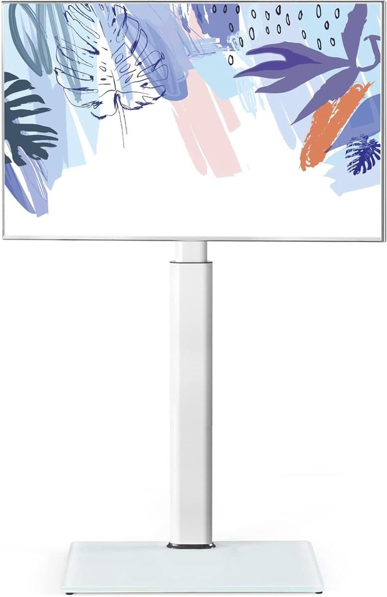TV stand floor for 32-60 inch TV 70° rotatable & 8 height adjustable for flat & curved LCD LED OLED TV - Max VESA 600x400mm