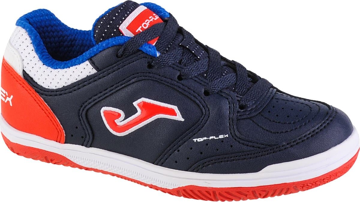 Joma Top Flex Jr 2243 IN TPJW2243IN, voor een jongen, Marineblauw, Indoorschoenen, maat: 27