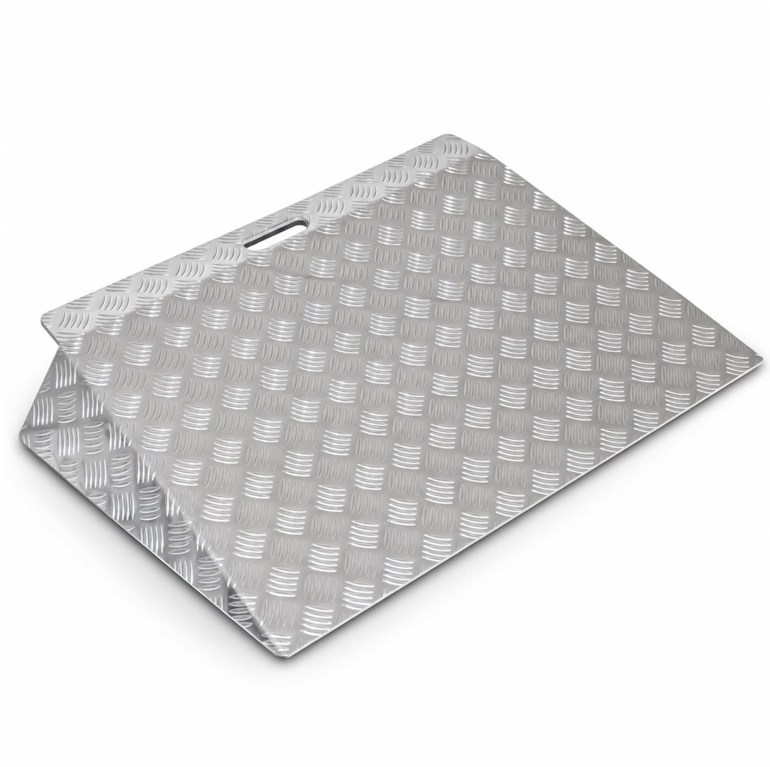 TRUTZHOLM - Drempelhulp - Aluminium - 90 cm Breed - Hoogte 10 cm - Belastbaar tot 250 kg - Rolstoelhelling - Antislip