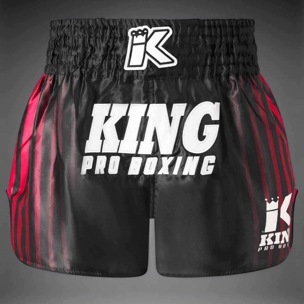 King Pro Boxing BLOODLINE Muay Thai Shorts - Kickboksen & Muay Thai – Zwart/Rood - S