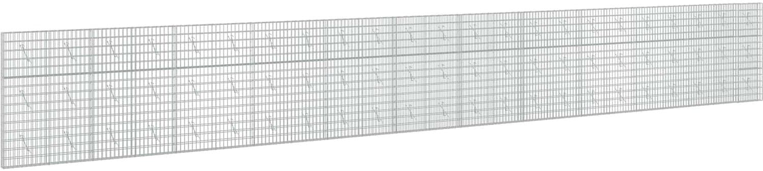 vidaXL - Gabion - met - 3,5 - mm - Draad - en - 5x10 - cm - Mesh - 1150x10x150 - cm