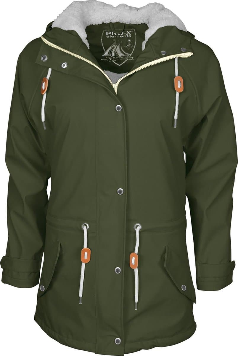 Pro-X Elements - XPlus stretch regenjas voor dames - Kira - Donkergroen - maat 36