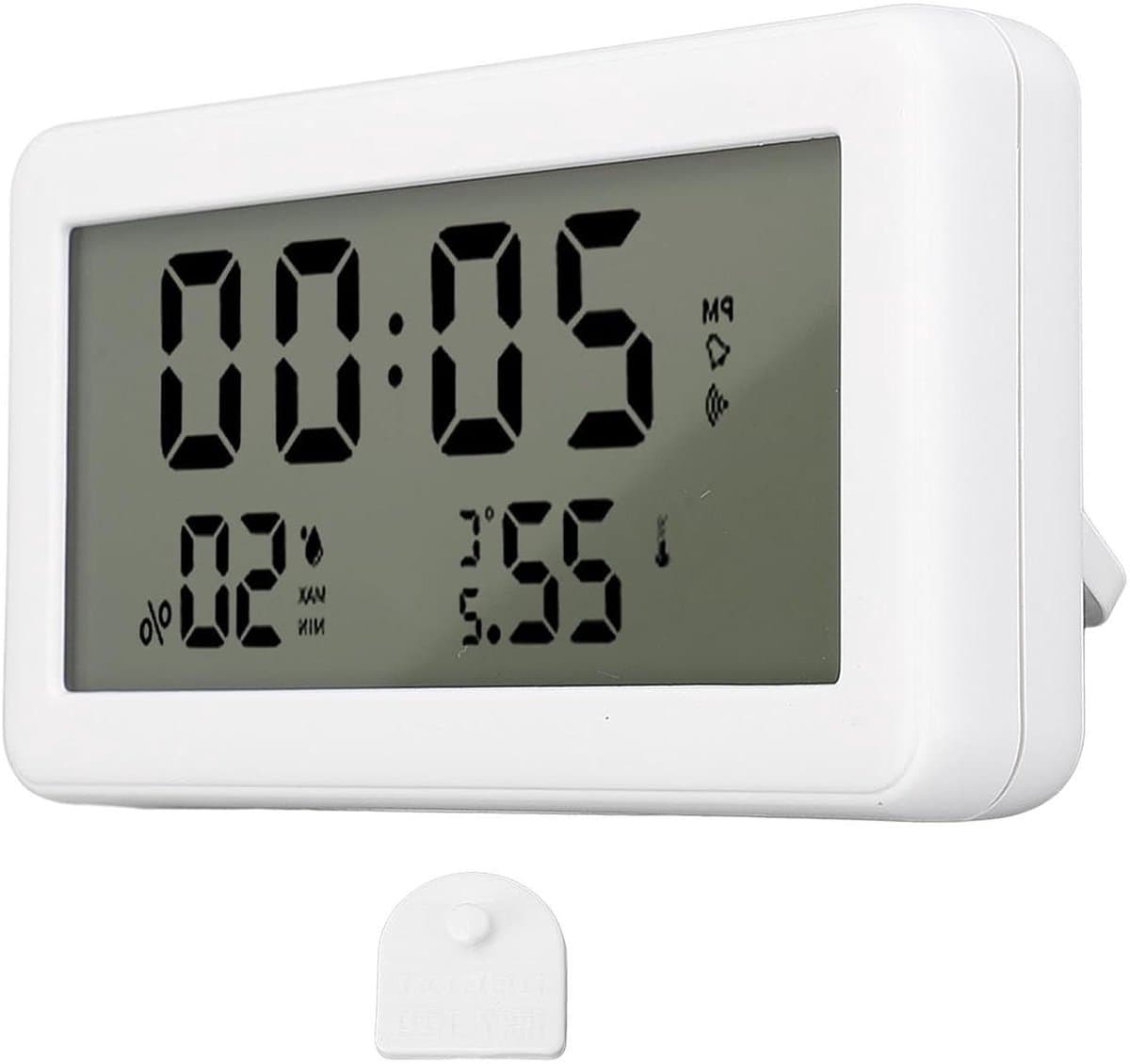 Digitale Thermometer Hygrometer - Temperatuur Vochtigheid Meter - Binnenklimaat Monitoren - Hoge-Precisie Sensor - 13 x 7 x 3 cm