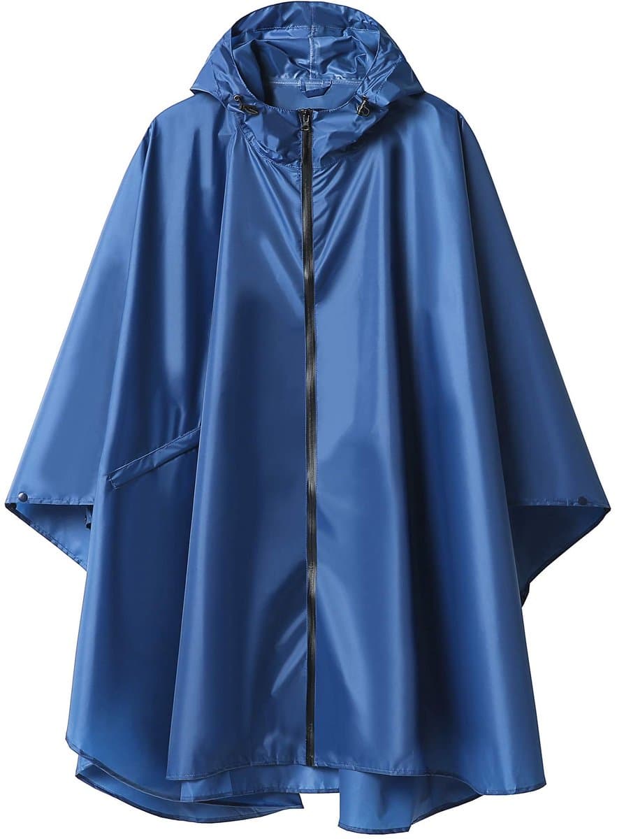 Dailygoods- Regenponcho Waterdicht - Outdoor Jas - Capuchon - Verstelbaar Tailleontwerp - Winddicht - Ademend Materiaal - Regenjas