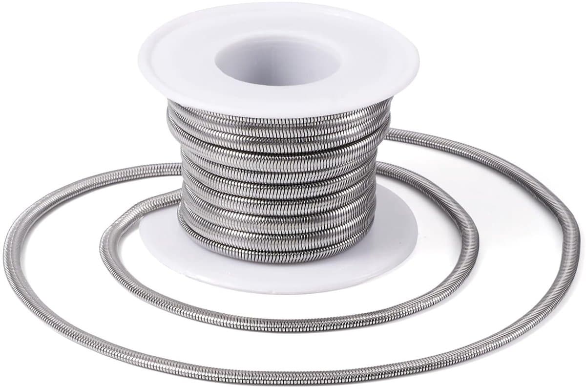 Allecto Premium - Roestvrijstalen platte slangenketting 5m voor sieraden maken