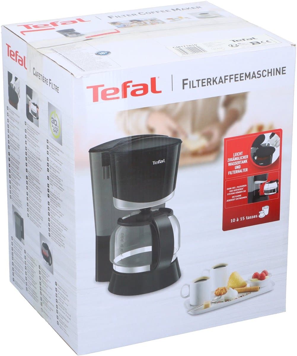 Tefal filterkoffiemachine CM1718 Vita zwart