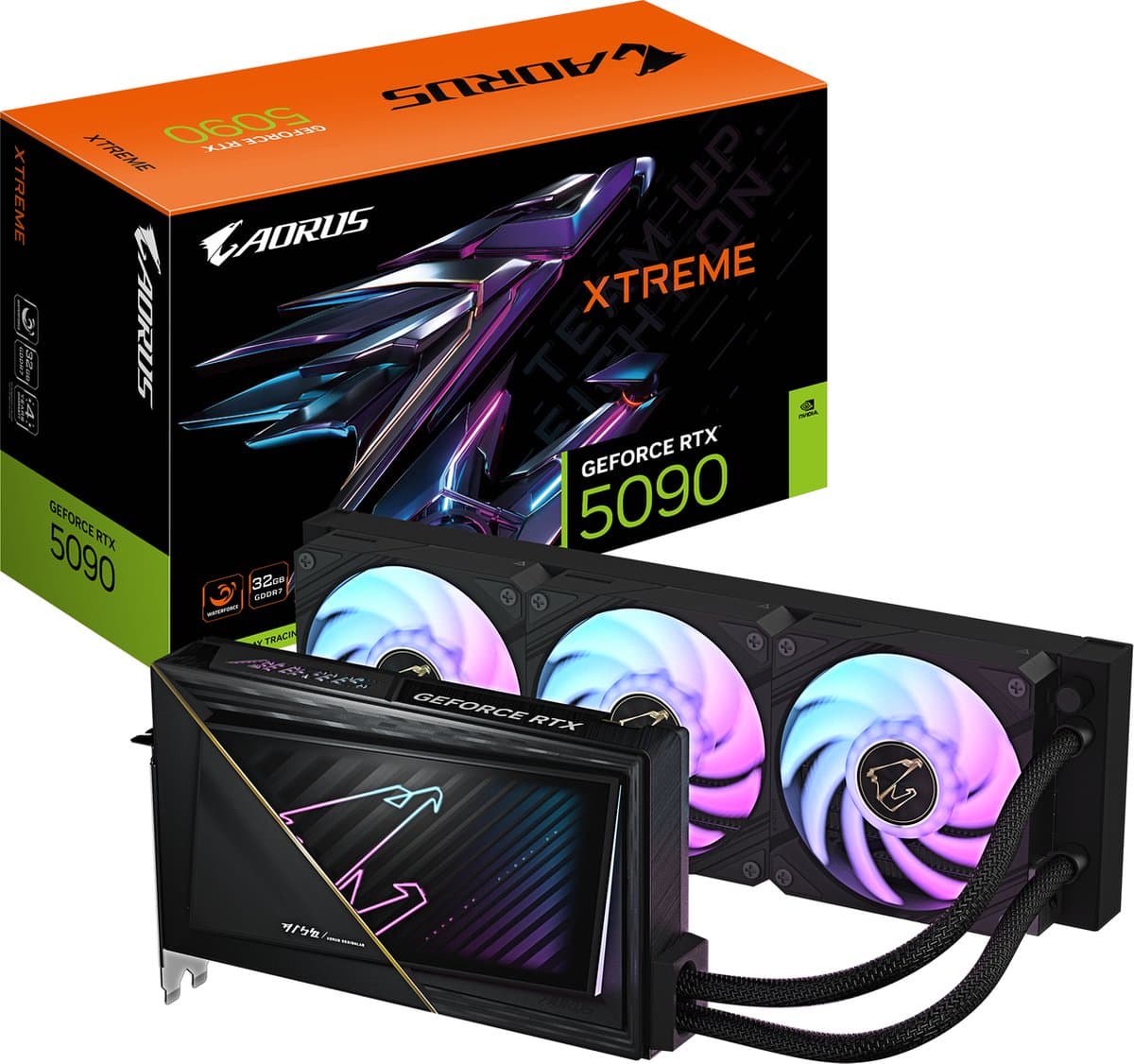 GIGABYTE NVIDIA GeForce RTX 5090 AORUS XTREME Waterforce, 32 GB GDDR7