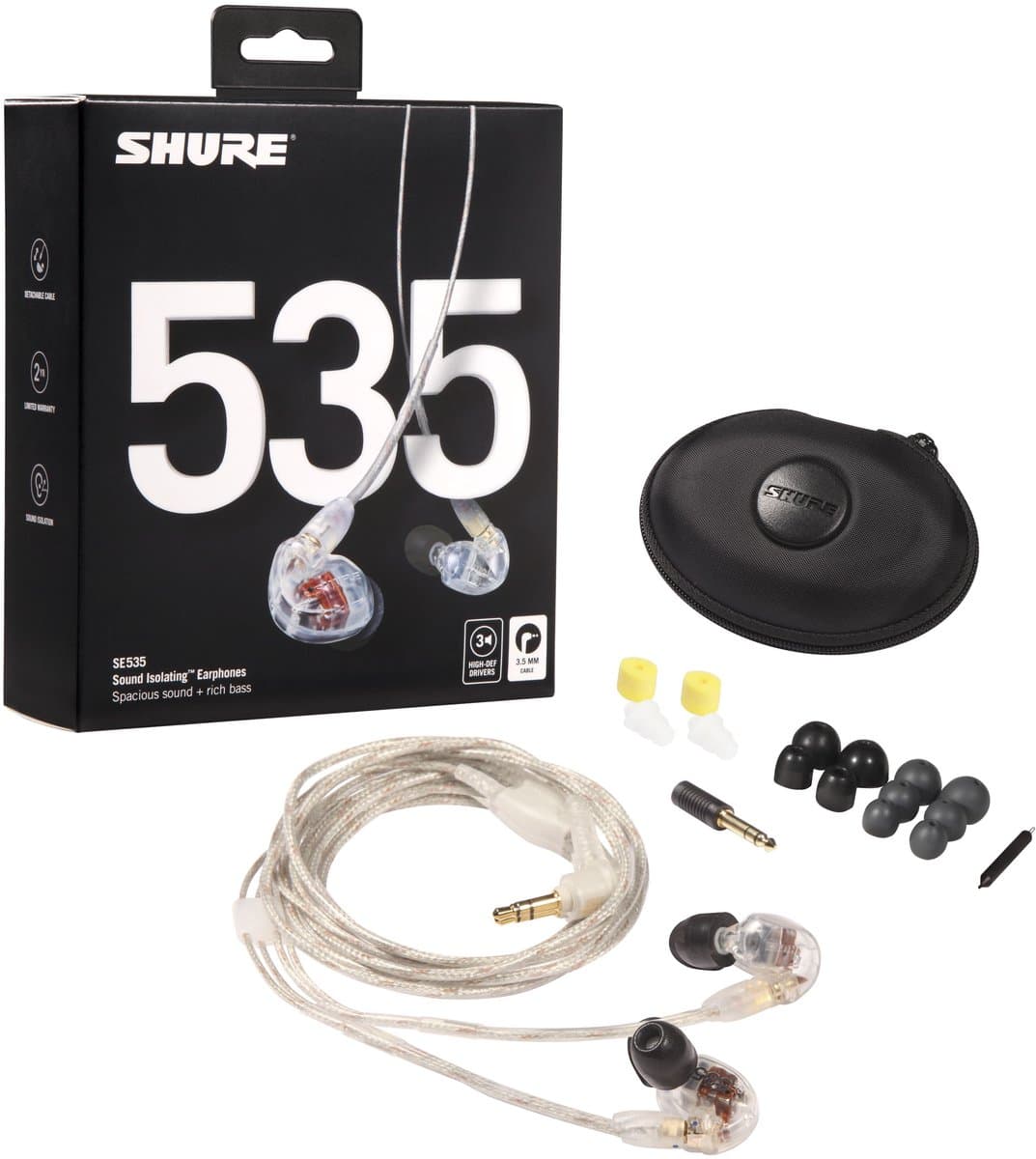 Shure SE535 Headset In-ear Transparant