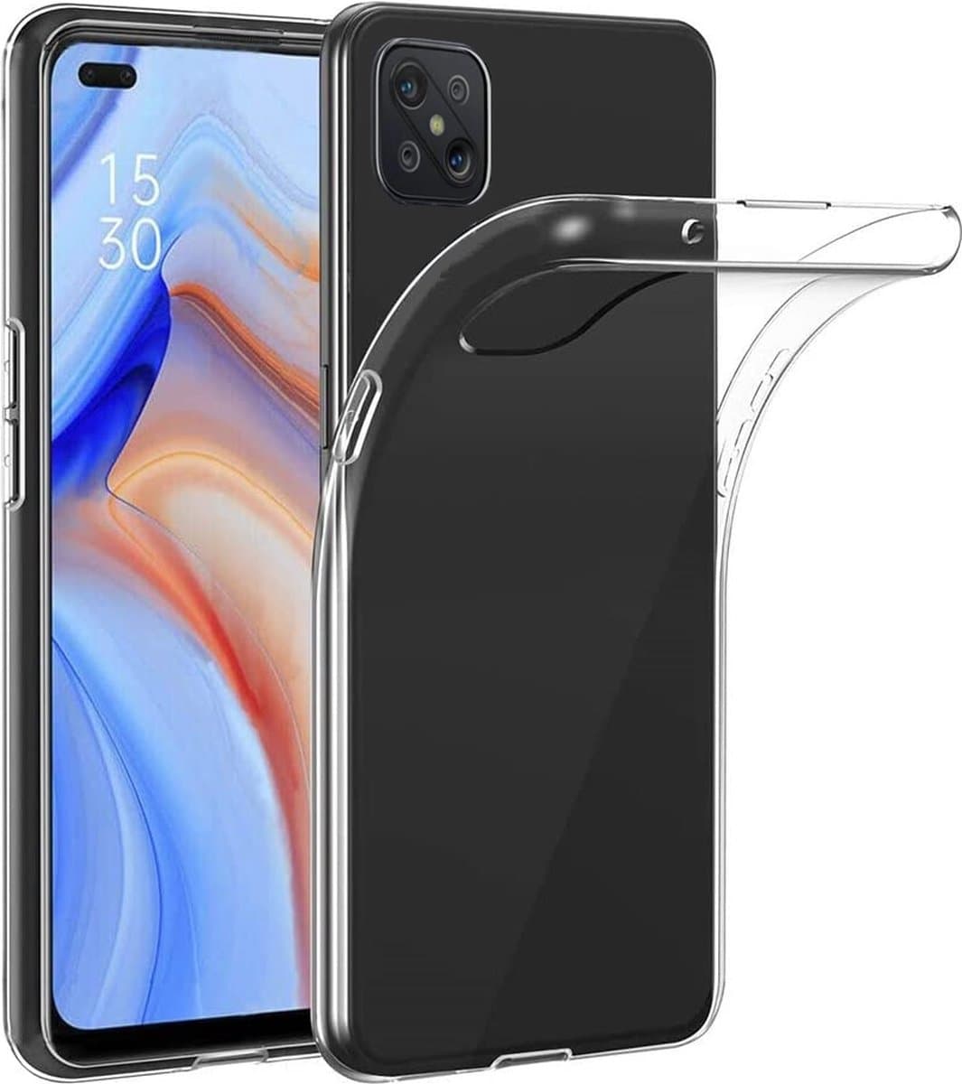Hoesje voor Oppo Reno 4Z backcover Shockproof siliconen Transparant