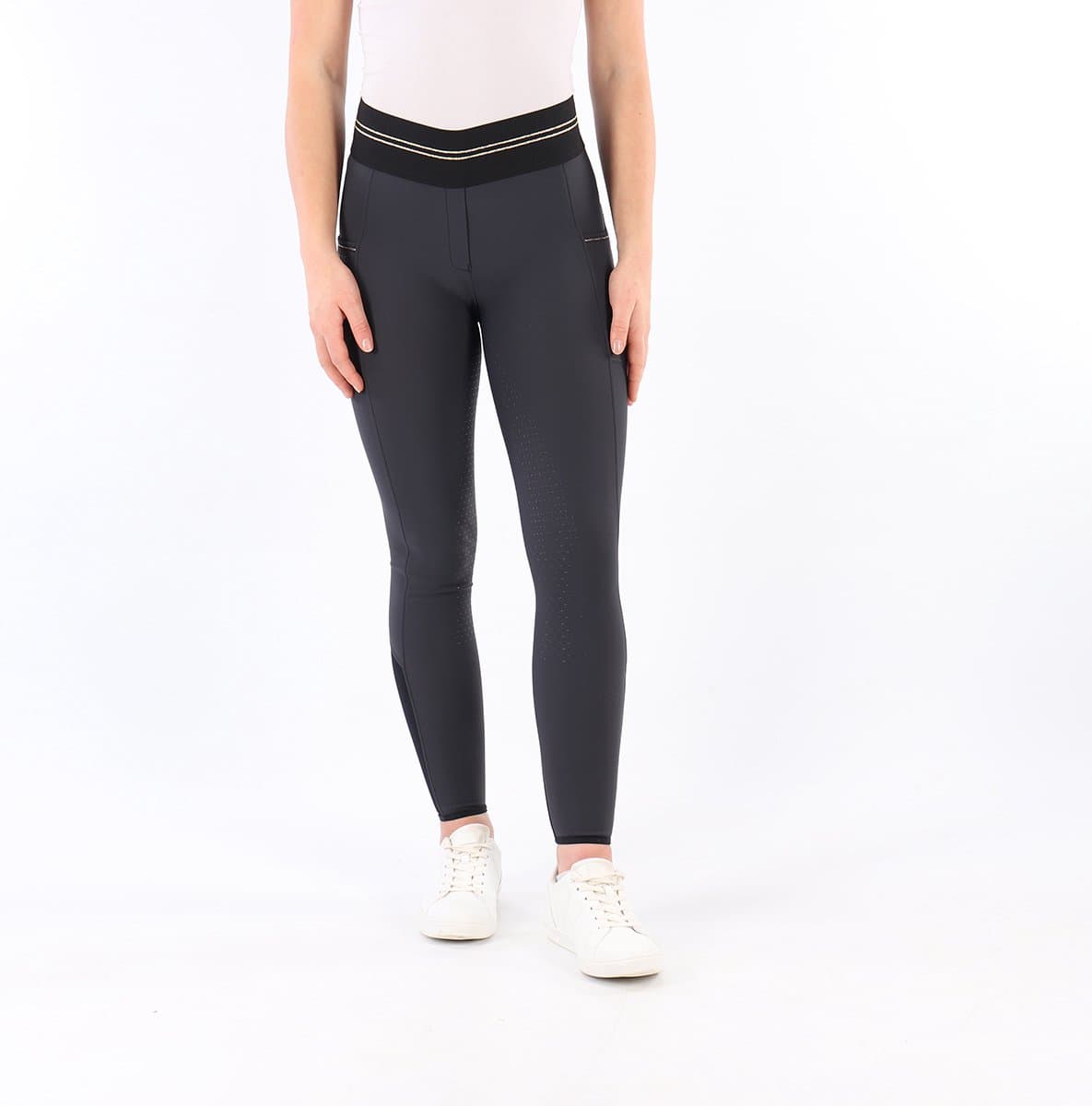 Quur Paardrijlegging Quur Qnila Full Grip Donkerblauw-goud - 34