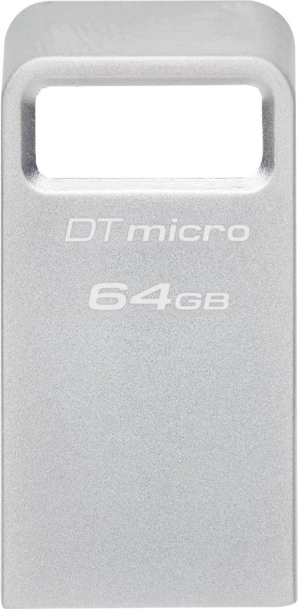Kingston DataTraveler® Micro USB-stick Retail 64 GB Zilver DTMC3G2/64GB USB-A 3.2 Gen 1
