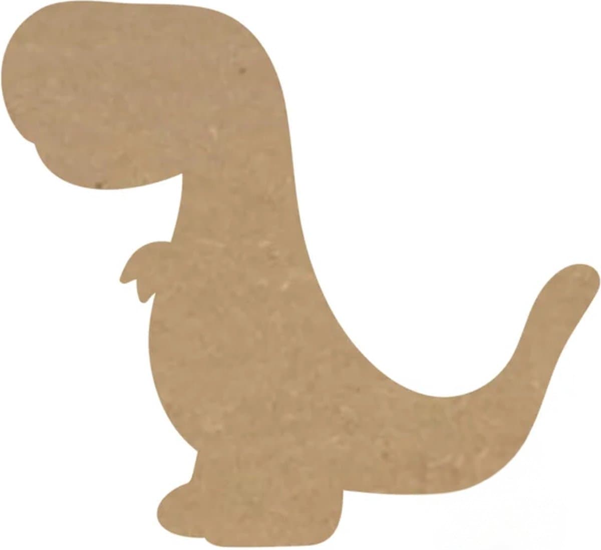MDF Dino, creatief, knutselen, deco, 3 stuks, 3mm mdf 37cm