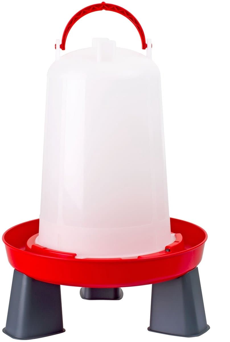 Bajonetdrinkbak op Poten 10L Rood