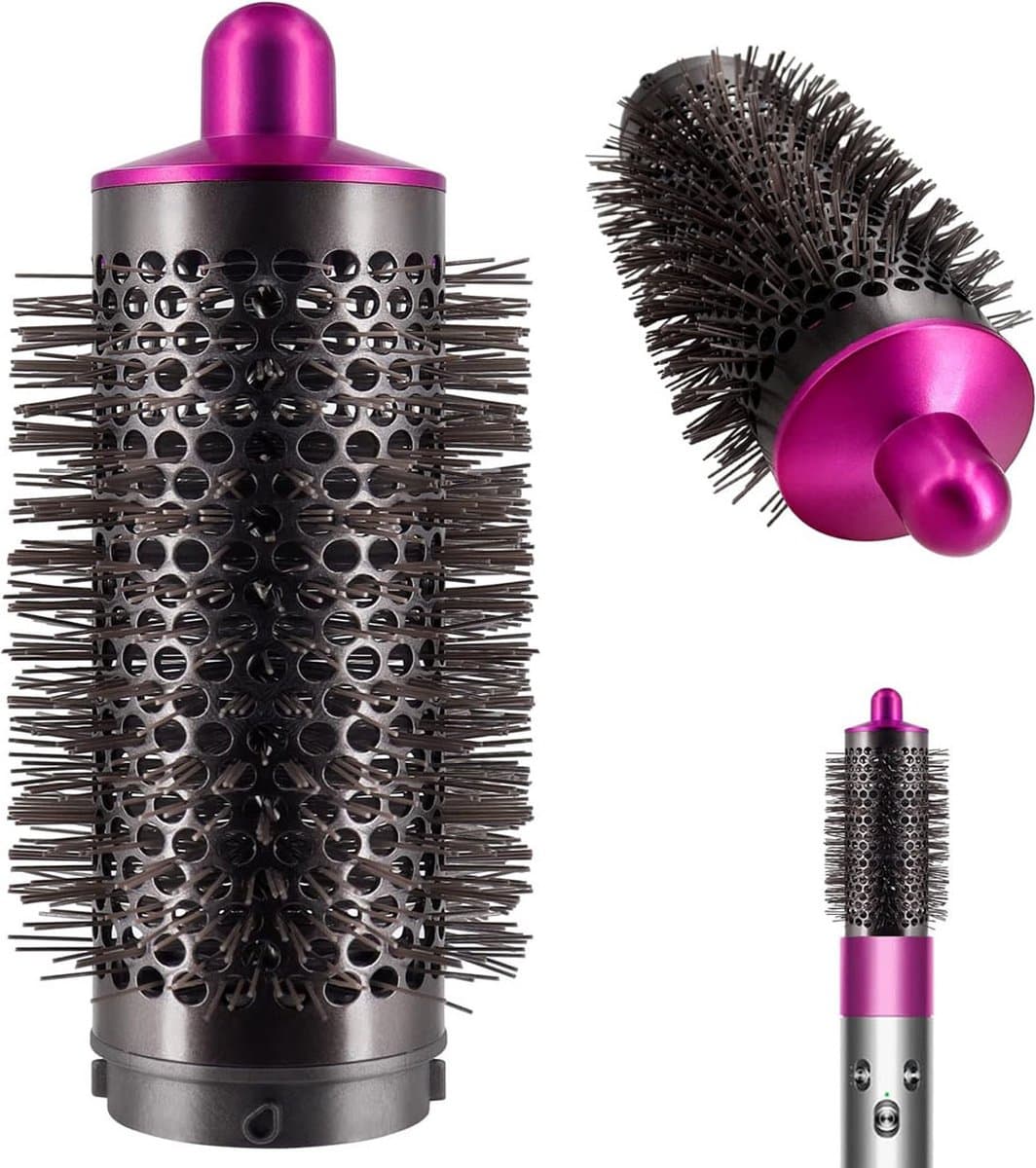 DailySupplies® Ronde Volumeborstel Opzetstuk - Multistyler - Haarstyler föhn - Diffuser voor Krullen - Roze