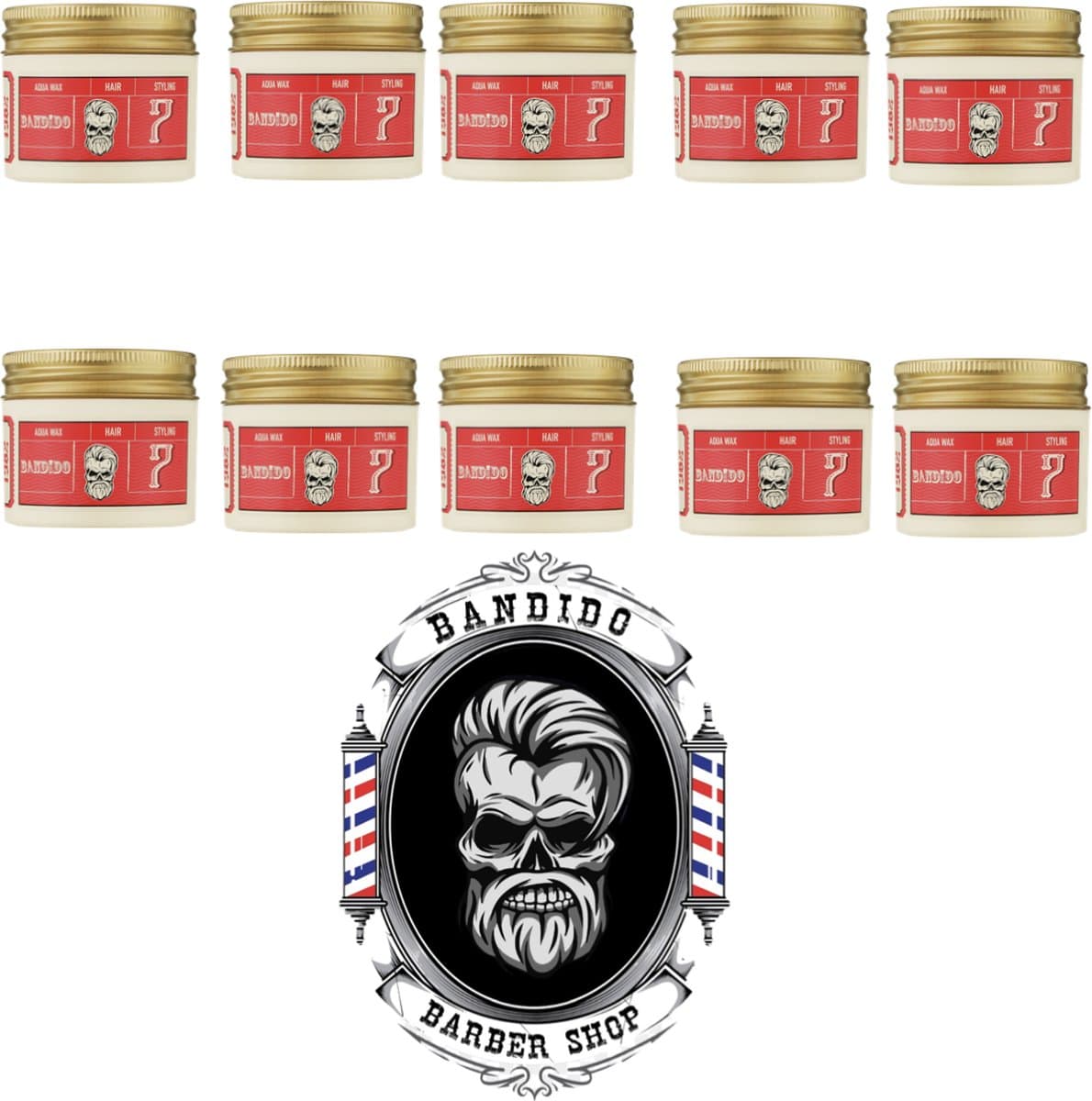 Bandido Aqua Wax 7 Strong Red Pack 10 stuks 125ml